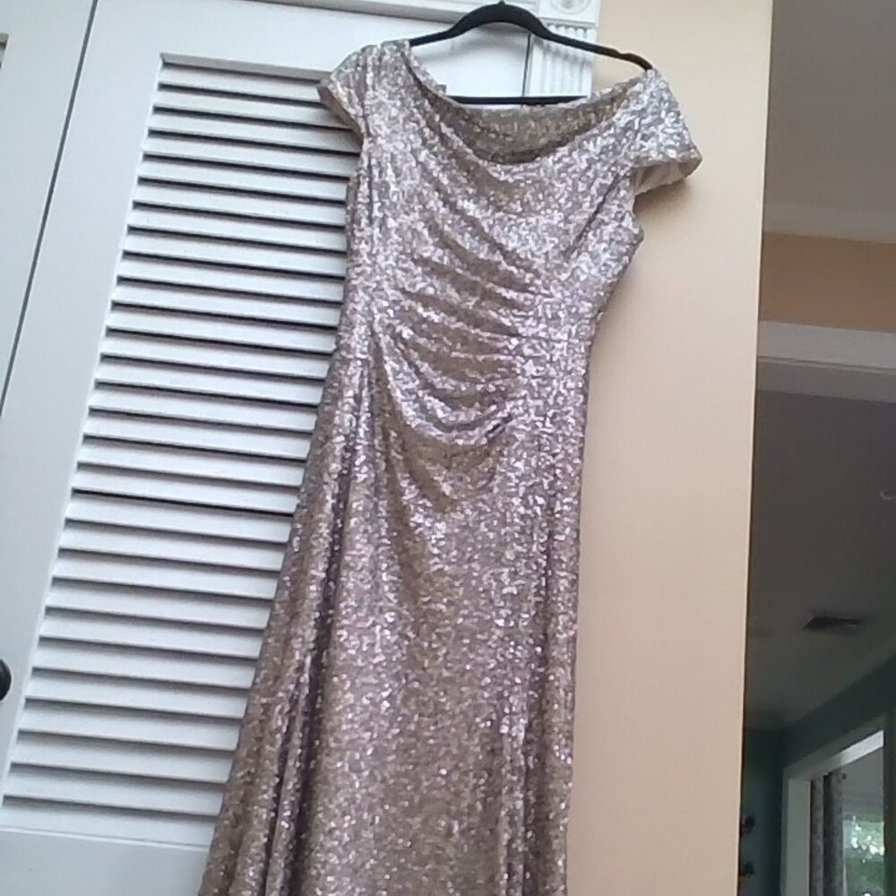Tahari floor length dress
